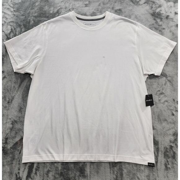 NEW Eddie Bauer Legend Wash Crew Neck Short Sleeve T-Shirt Size 2XL White Casual - Picture 1 of 12